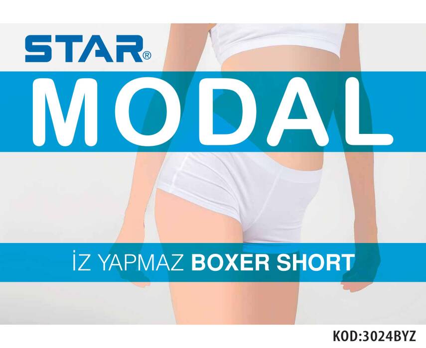 STAR 3 LÜ KADIN MODAL BOXER KÜLOT - 2