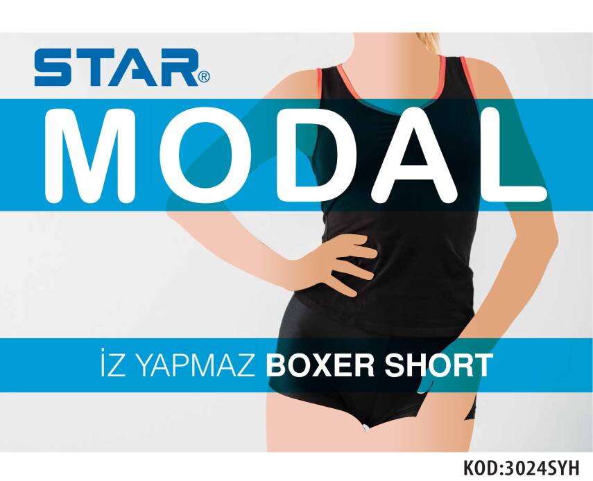 STAR 3 LÜ KADIN MODAL BOXER KÜLOT - 4