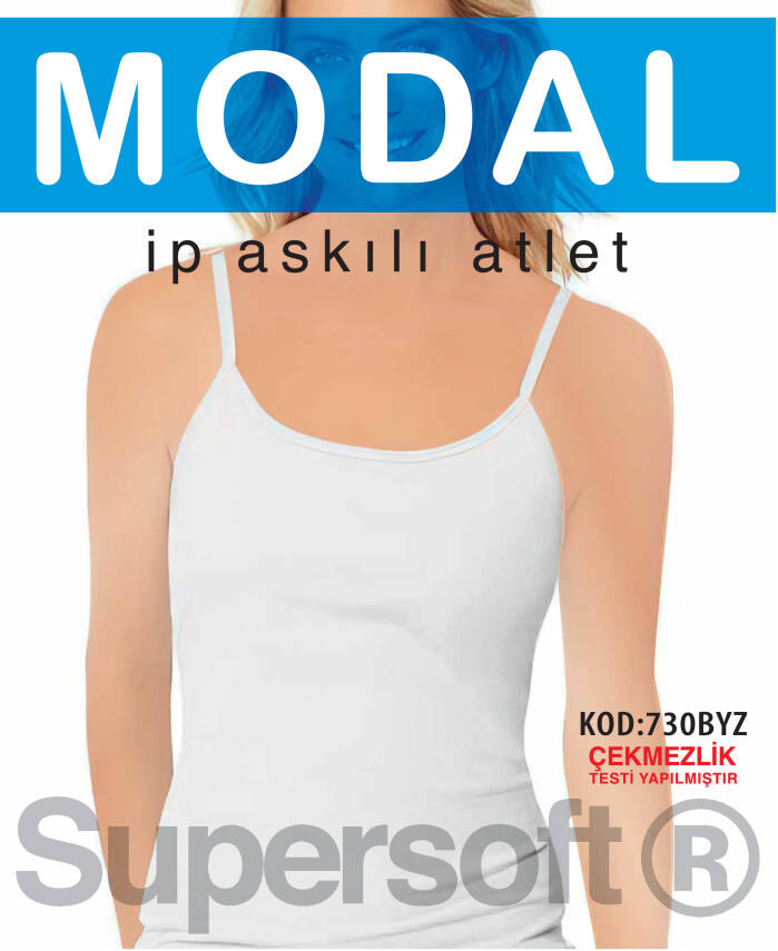 STAR 3 LÜ KADIN MODAL İP ASKILI ATLET - 1
