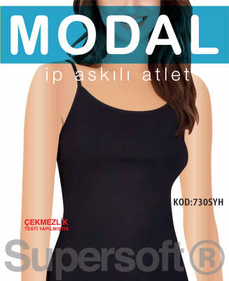 STAR 3 LÜ KADIN MODAL İP ASKILI ATLET SİYAH