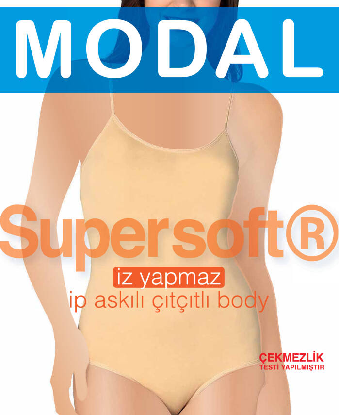 STAR 3LÜ KADIN MODAL İP ASKILI ÇITÇITLI BODY - 3