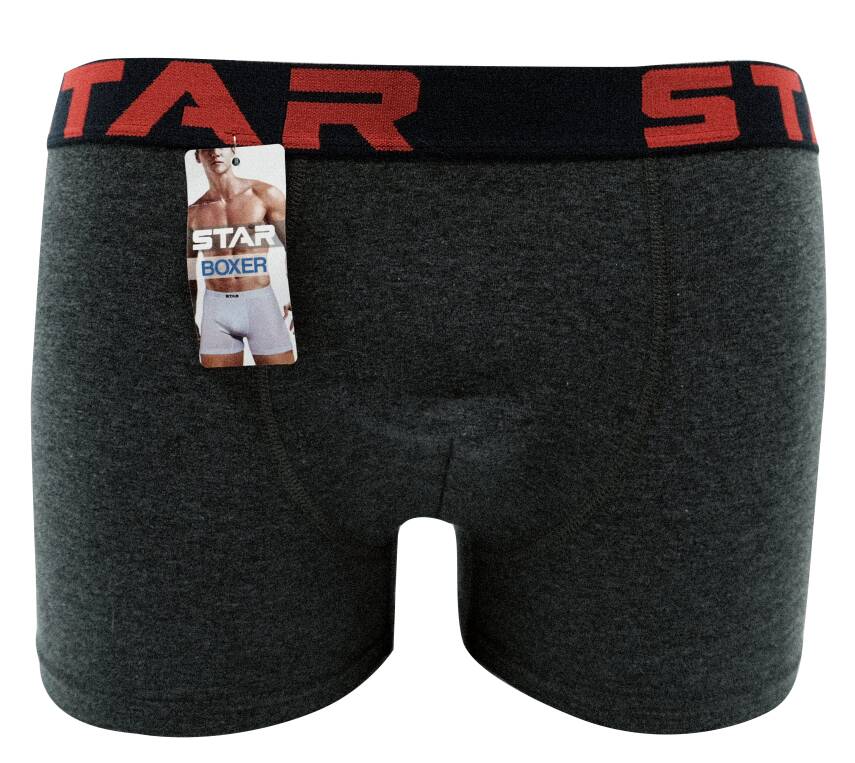 STAR ERKEK FÜME BELİ KEMERLİ LYCRALI BOXER - 1