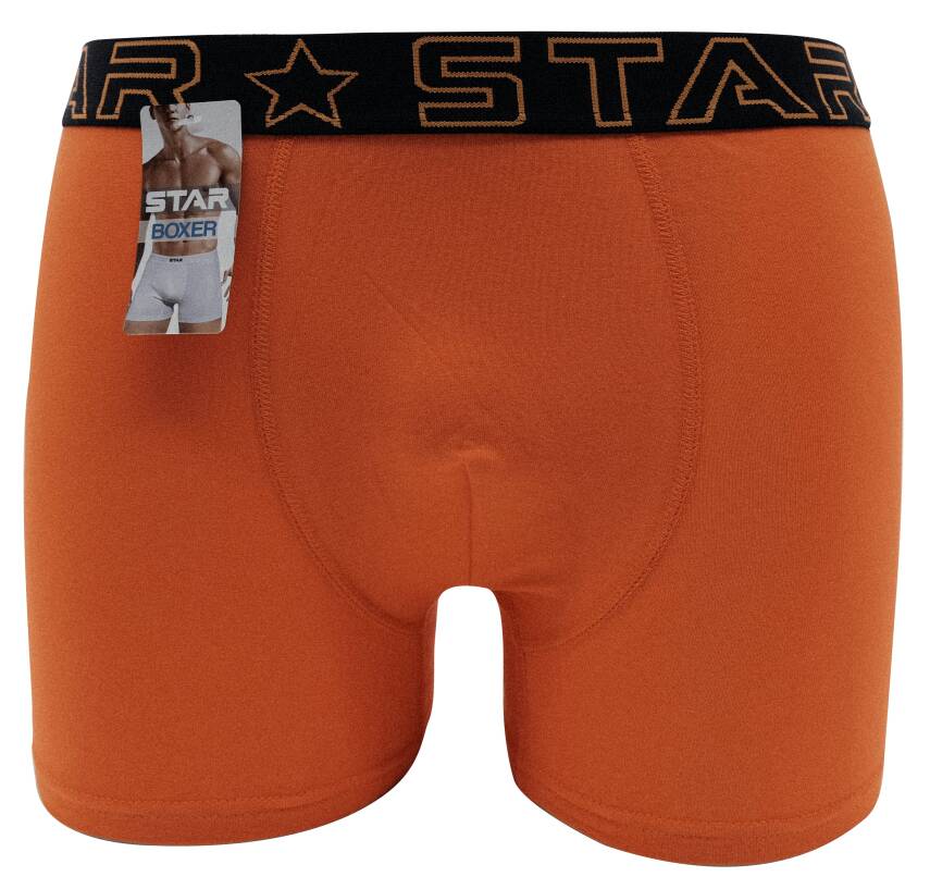STAR ERKEK ORANGE BELİ KEMERLİ LYCRALI BOXER - 1