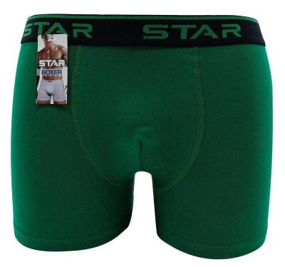 STAR ERKEK YEŞİL BELİ KEMERLİ LYCRALI BOXER 