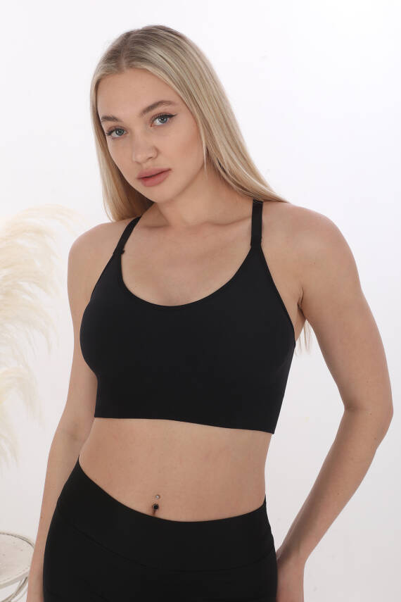 STAR FORM ANGEL KADIN AYARLI ASKILI PEDLİ CROP BÜSTİYER - 1