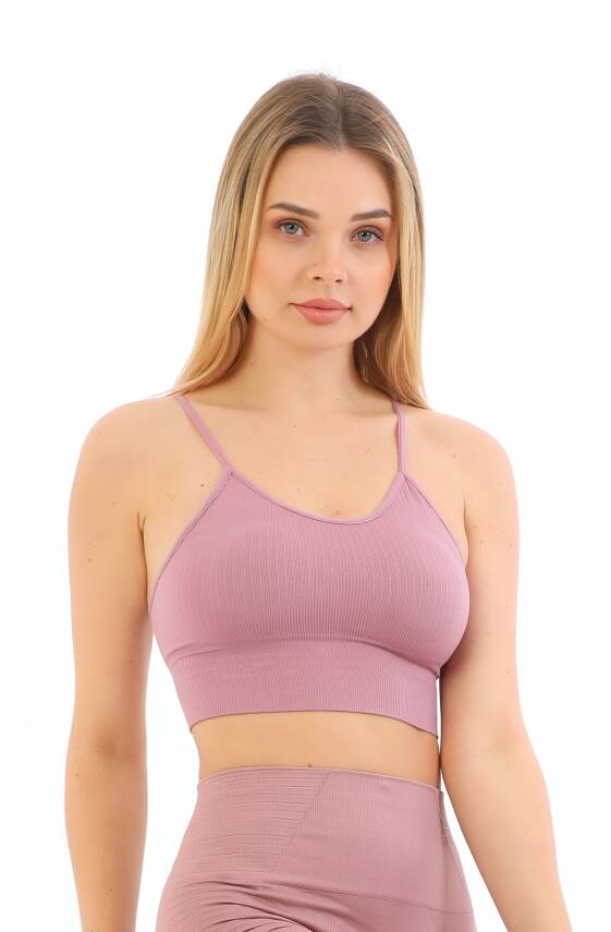 STAR FORM ANGEL KADIN İP ASKILI PEDLİ FİTİLLİ CROP BÜSTİYER - 3