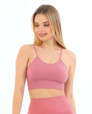 STAR FORM ANGEL KADIN İP ASKILI PEDLİ FİTİLLİ CROP BÜSTİYER 