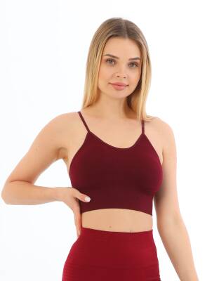 STAR FORM ANGEL KADIN İP ASKILI PEDLİ FİTİLLİ CROP BÜSTİYER 