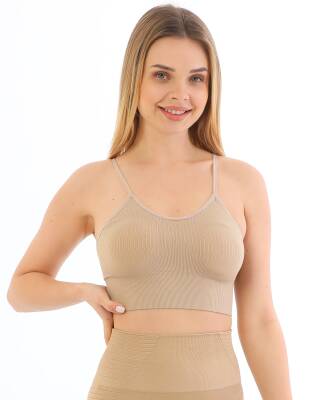 STAR FORM ANGEL KADIN İP ASKILI PEDLİ FİTİLLİ CROP BÜSTİYER 