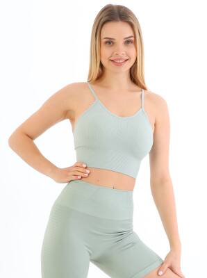 STAR FORM ANGEL KADIN İP ASKILI PEDLİ FİTİLLİ CROP BÜSTİYER 