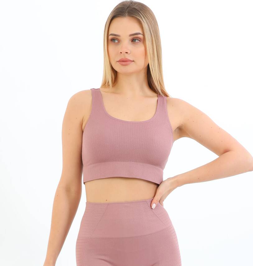 STAR FORM ANGEL KADIN KALIN ASKILI FİTİLLİ CROP BÜSTİYER - 1