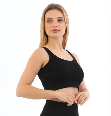 STAR FORM ANGEL KADIN KALIN ASKILI FİTİLLİ CROP BÜSTİYER 