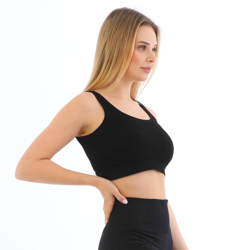 STAR FORM ANGEL KADIN KALIN ASKILI FİTİLLİ CROP BÜSTİYER - 2