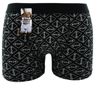 STAR LOGOLU BOXER SİYAH