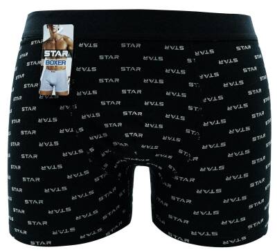 STAR LOGOLU BOXER SİYAH