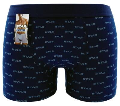 STAR LOGOLU BOXER LACİVERT